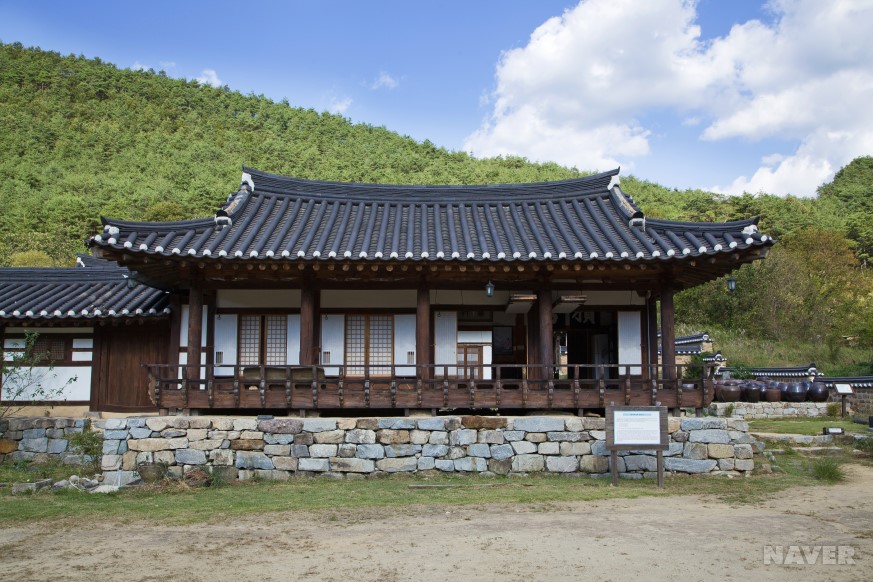 농암종택의 사랑채 전경
