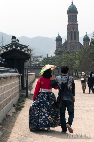전주 경기전의 풍경