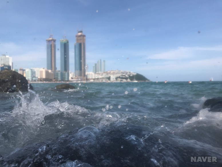 해운대 바다와 엘타워