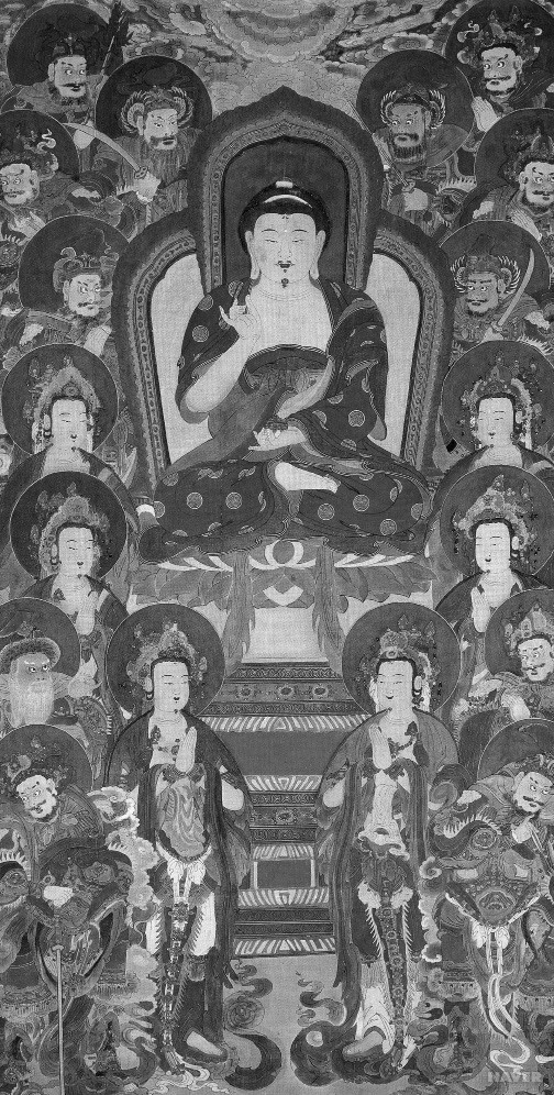 의겸 - 운흥사 삼세불도(아미타여래), 1730