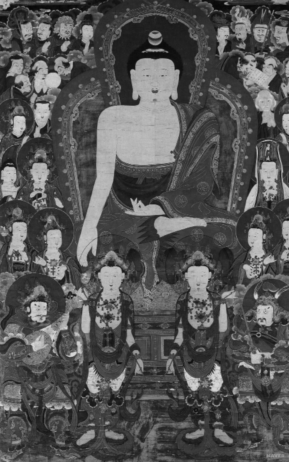 평삼 - 쌍계사 삼세불도(석가모니불도), 1781