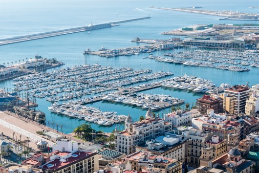 스페인 발렌시아 Alicante and yacht marine port